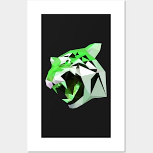 Tiger - Green Posters and Art